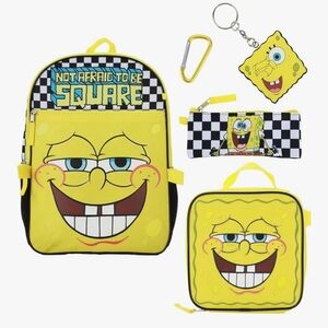Spongebob Squarepants 5-Piece Backpack & Lunchbox Set 16IN